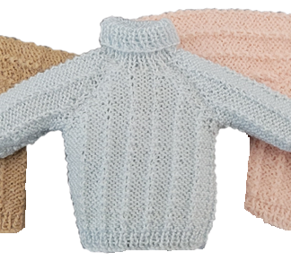 LD054 - Adult's Reverse Knit Jumper NEW