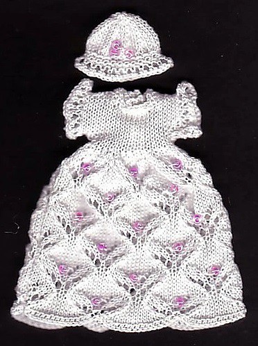 SO68 - Beaded Gown for a 2" doll
