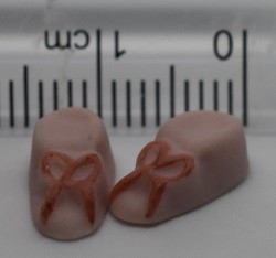 Miniature baby shoes