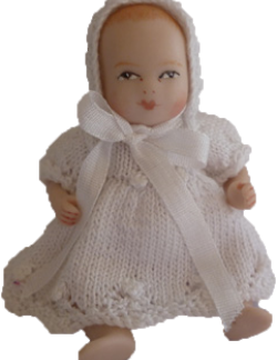 SALE PB04 - 3" Porcelain Baby Doll
