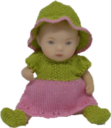 SD014 - Knitting Pattern - Isla for a 3" Wee Baby