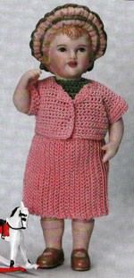 KP73 - Crochet Outfit to fit a 6" doll