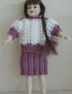 JM21 - Lace Short Sleeve Jumper and Skirt