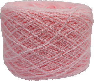 Pink 1 1/2ply acrylic yarn