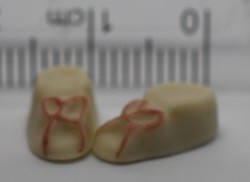 Miniature baby shoes
