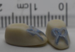 Miniature baby shoes