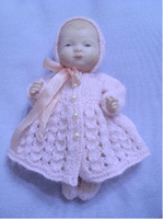 TT30 - Matinee coat outfit for a 5" doll