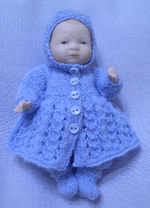 TT31 - Boys matinee coat for a 5" doll