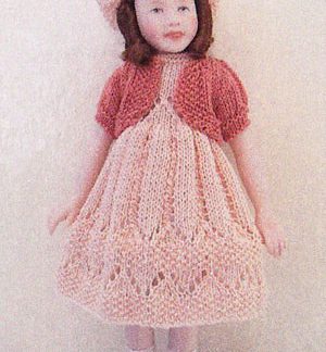 TT85 - Dress, bolero outfit for a 4 1/2" doll